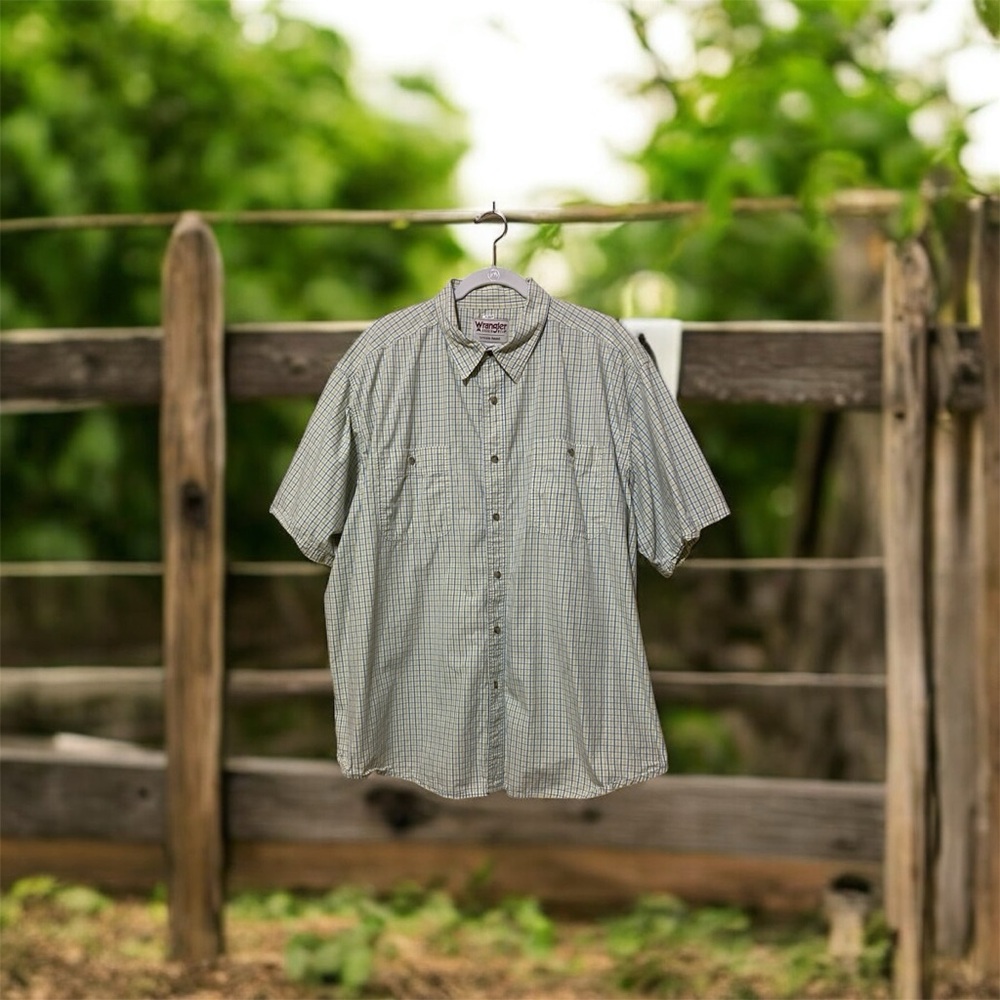 Men's Blue/Yellow Checkered Shirt